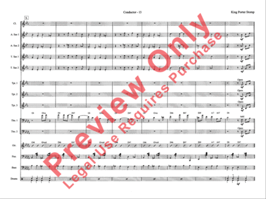 King Porter Stomp Jazz Ensemble scores gallery preview page 21