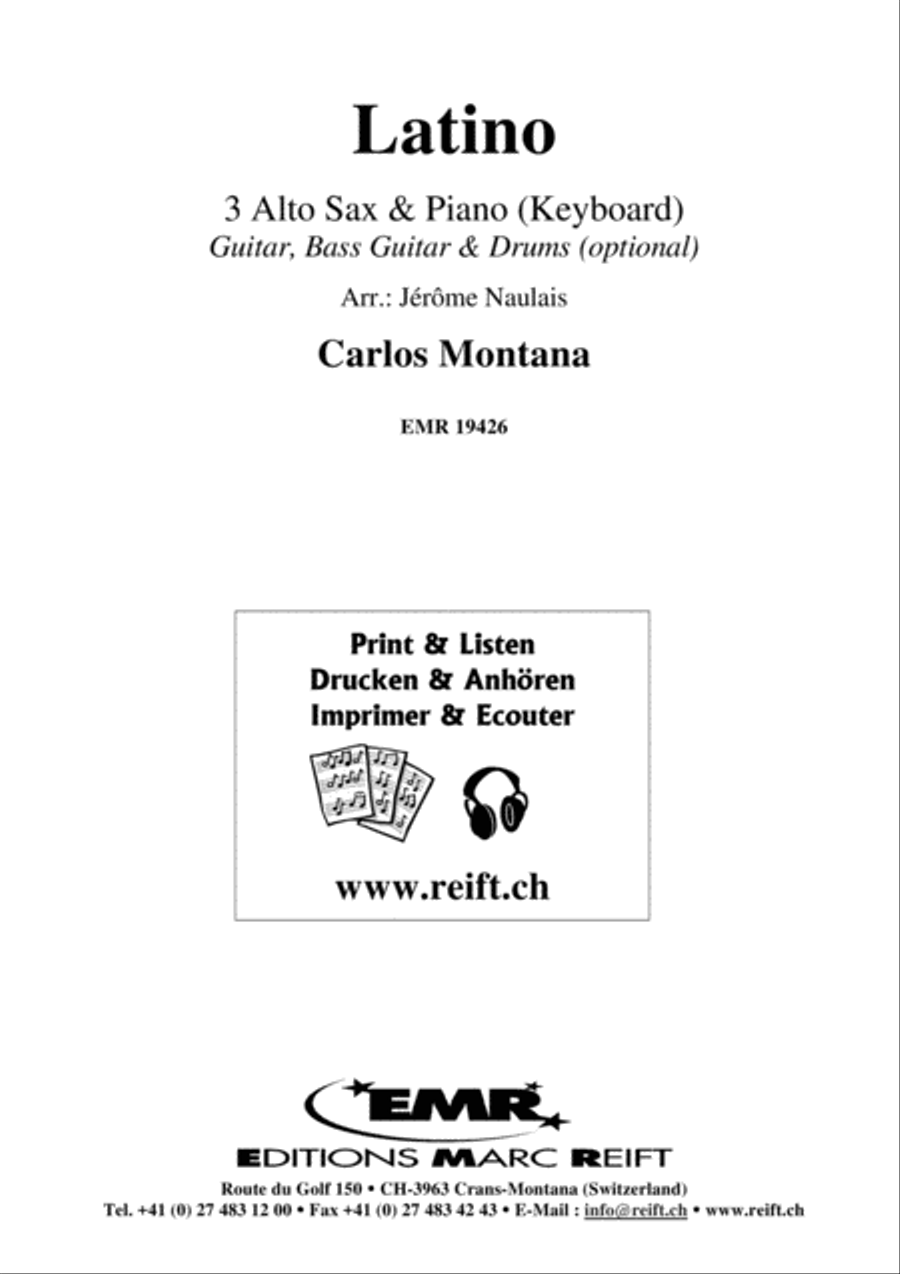 Latino Alto Saxophone scores gallery preview page 2