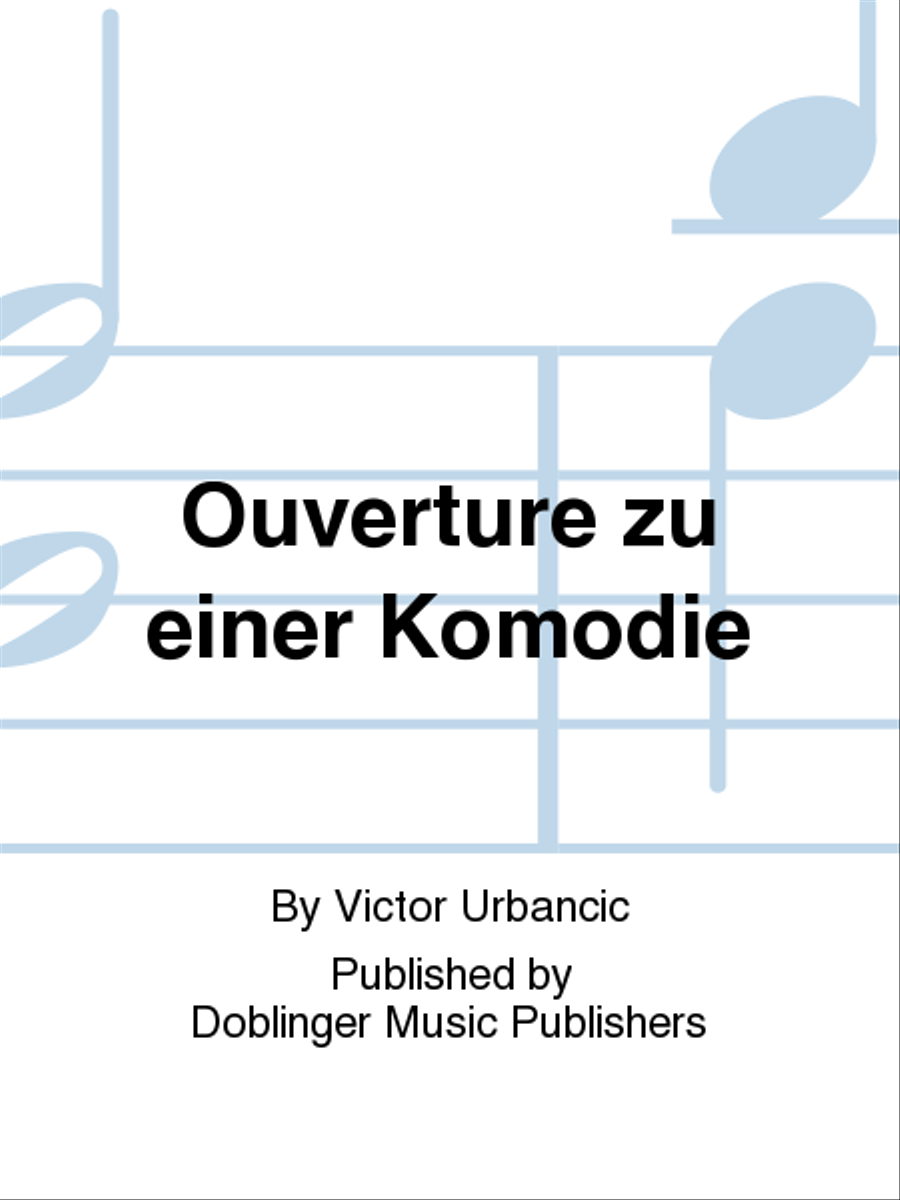 Ouverture zu einer Komodie Orchestra scores gallery preview page 1