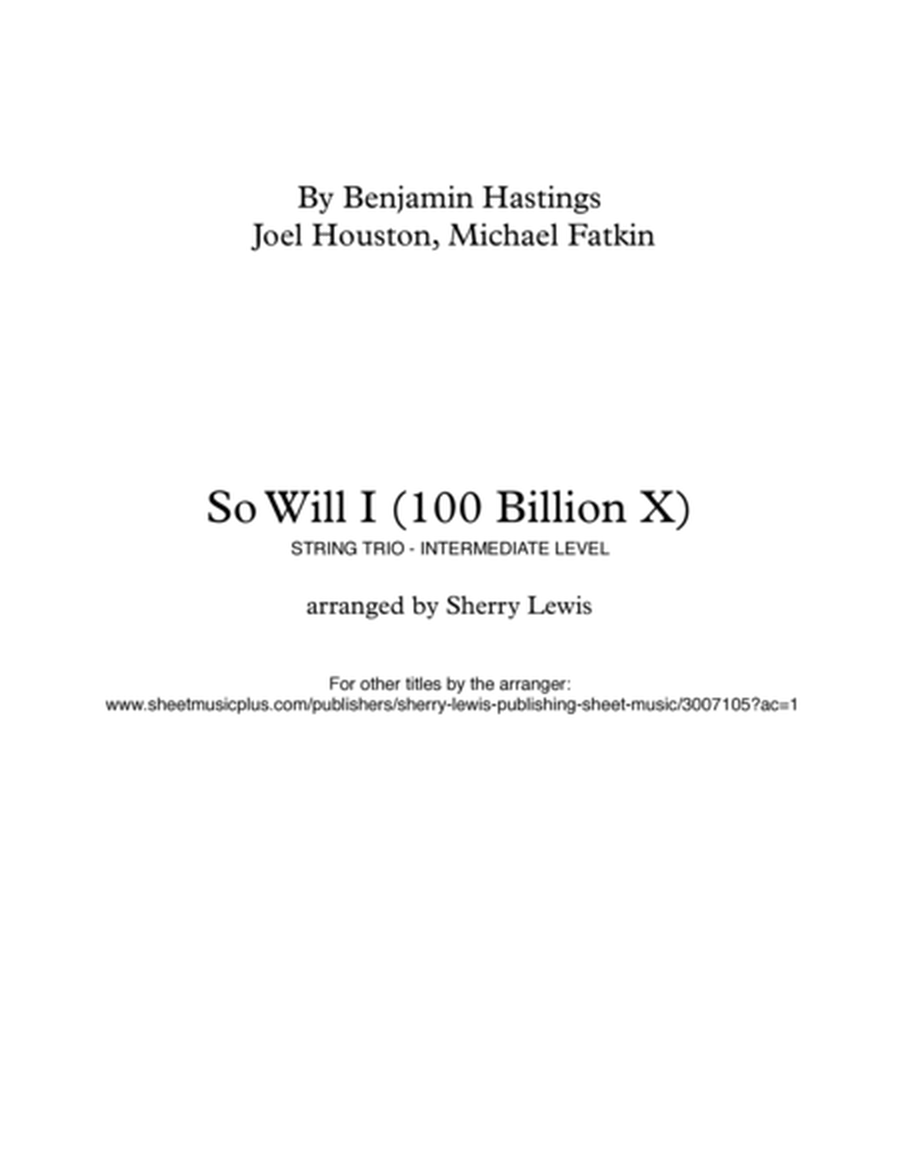 So Will I (100 Billion X) image number null