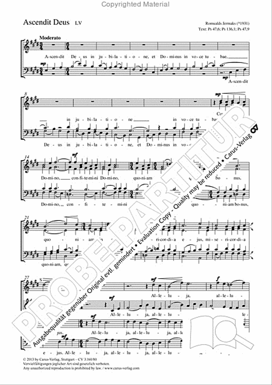 Ascendit Deus Ascendit Deus 4-Part scores gallery preview page 2