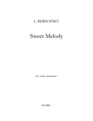 SWEET MELODY for Violin and Piano - score