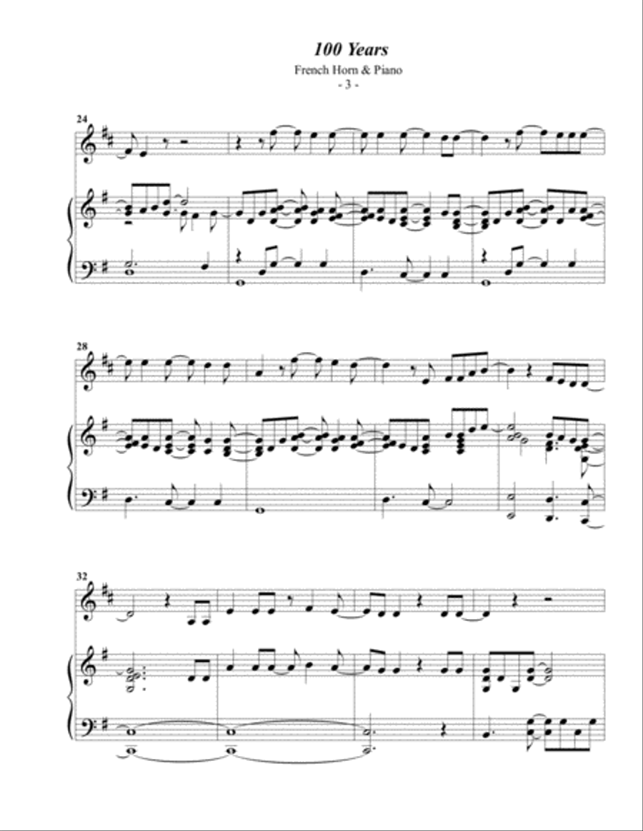 100 Years Piano scores gallery preview page 3