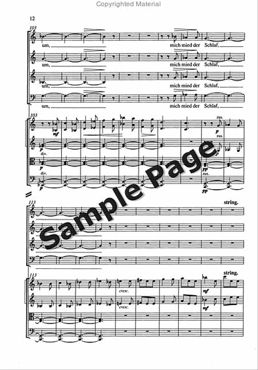 Gloriola Satb/strings/pf Score 4-Part scores gallery preview page 13