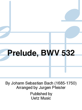 Book cover for Prelude, BWV 532