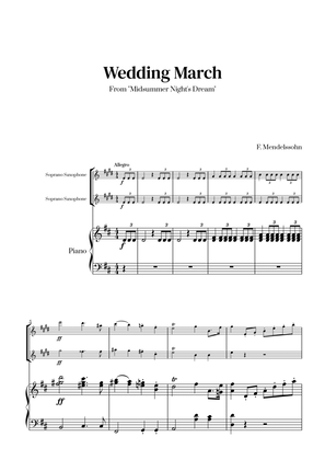 Felix Mendelssohn - Wedding March (D major) (for Soprano Saxophone Duet)