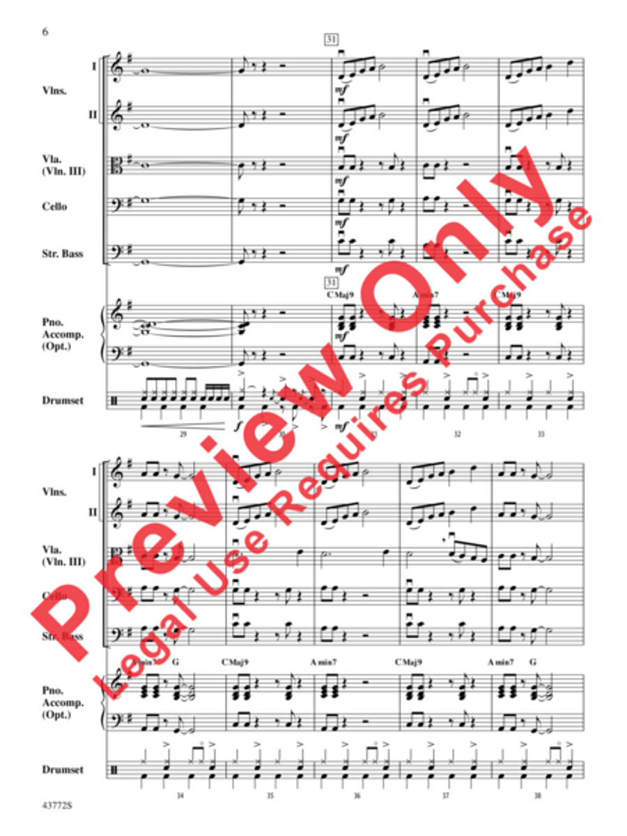 Birthday String Orchestra scores gallery preview page 7