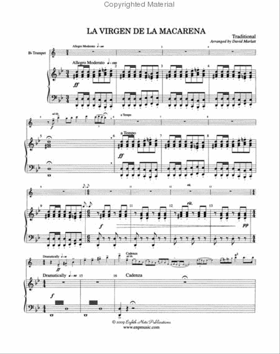 La Virgen de la Macarena Small Ensemble scores gallery preview page 2