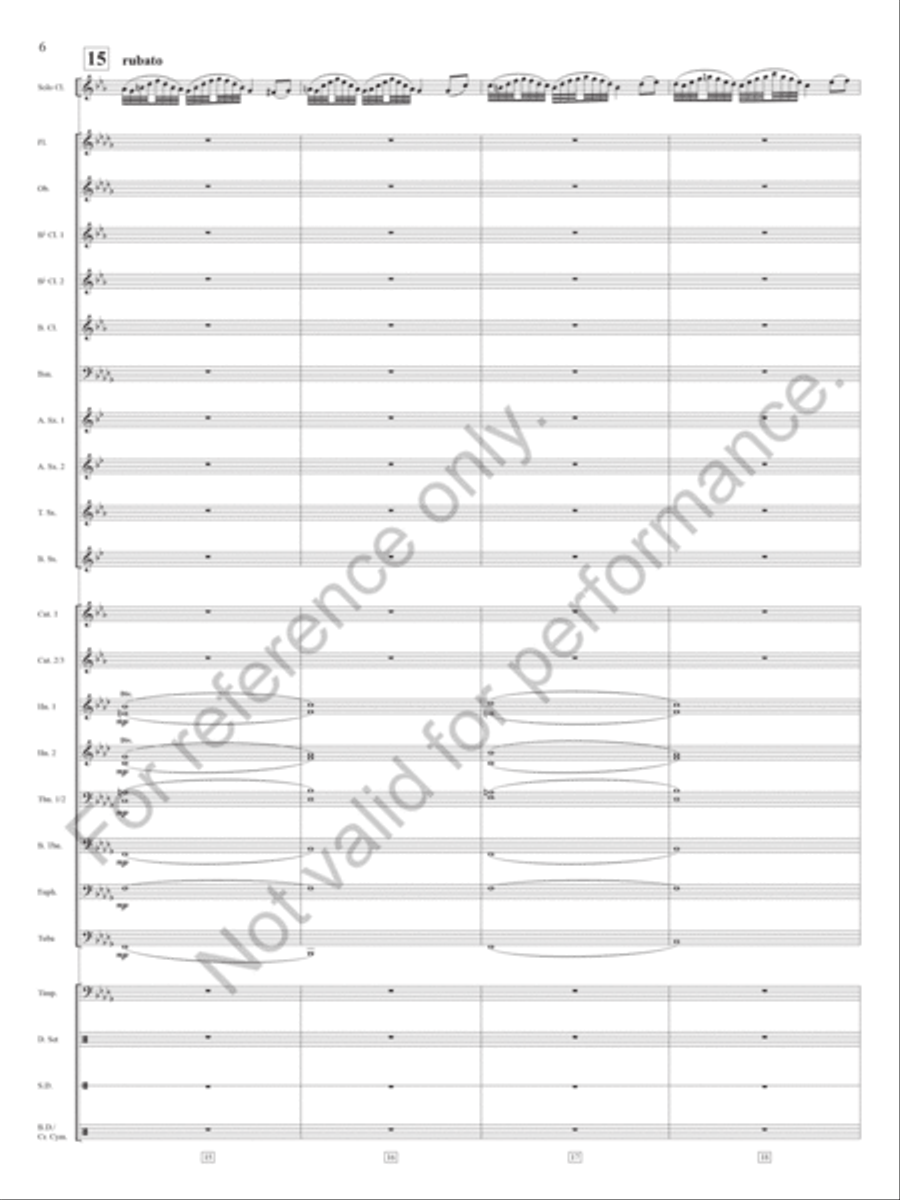 Dark Eyes Dark Eyes Concert Band scores gallery preview page 7