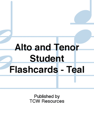 Alto and Tenor Student Flashcards - Teal