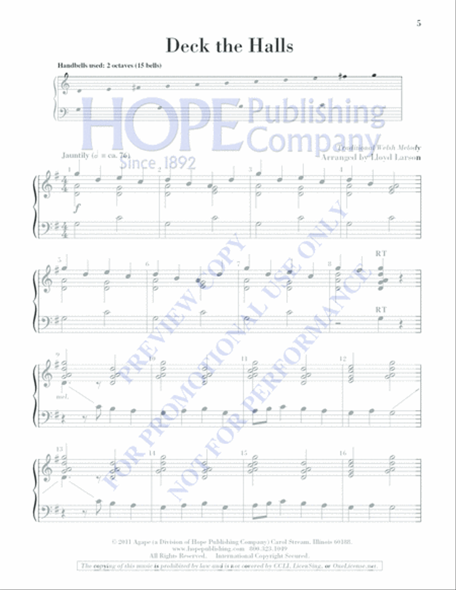 Keep It Simple 5 (Christmas Sacred and Secular) 2-Octaves scores gallery preview page 7