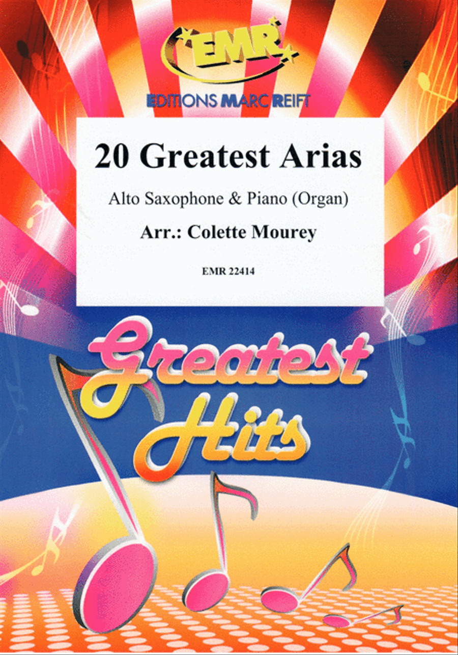 20 Greatest Arias Alto Saxophone scores gallery preview page 1
