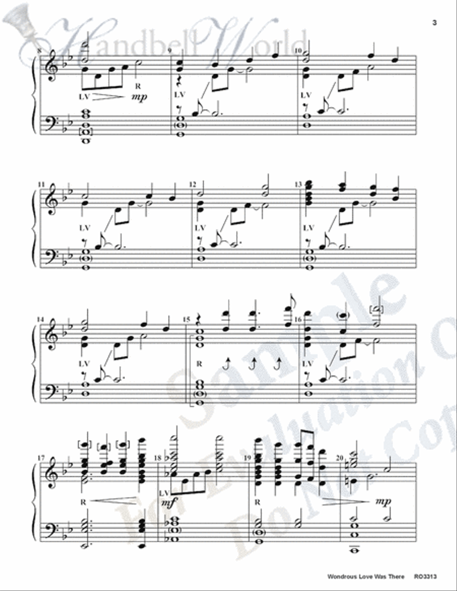 Wondrous Love Was There 5-Octaves scores gallery preview page 3