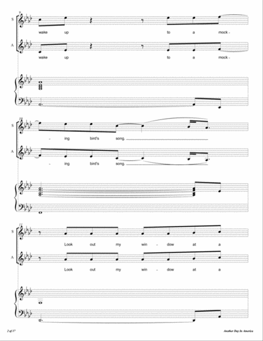 Another Day In America Another Day In America 4-Part scores gallery preview page 3