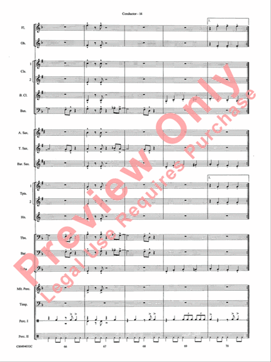 The Polar Express, Selections from Concert Band scores gallery preview page 16