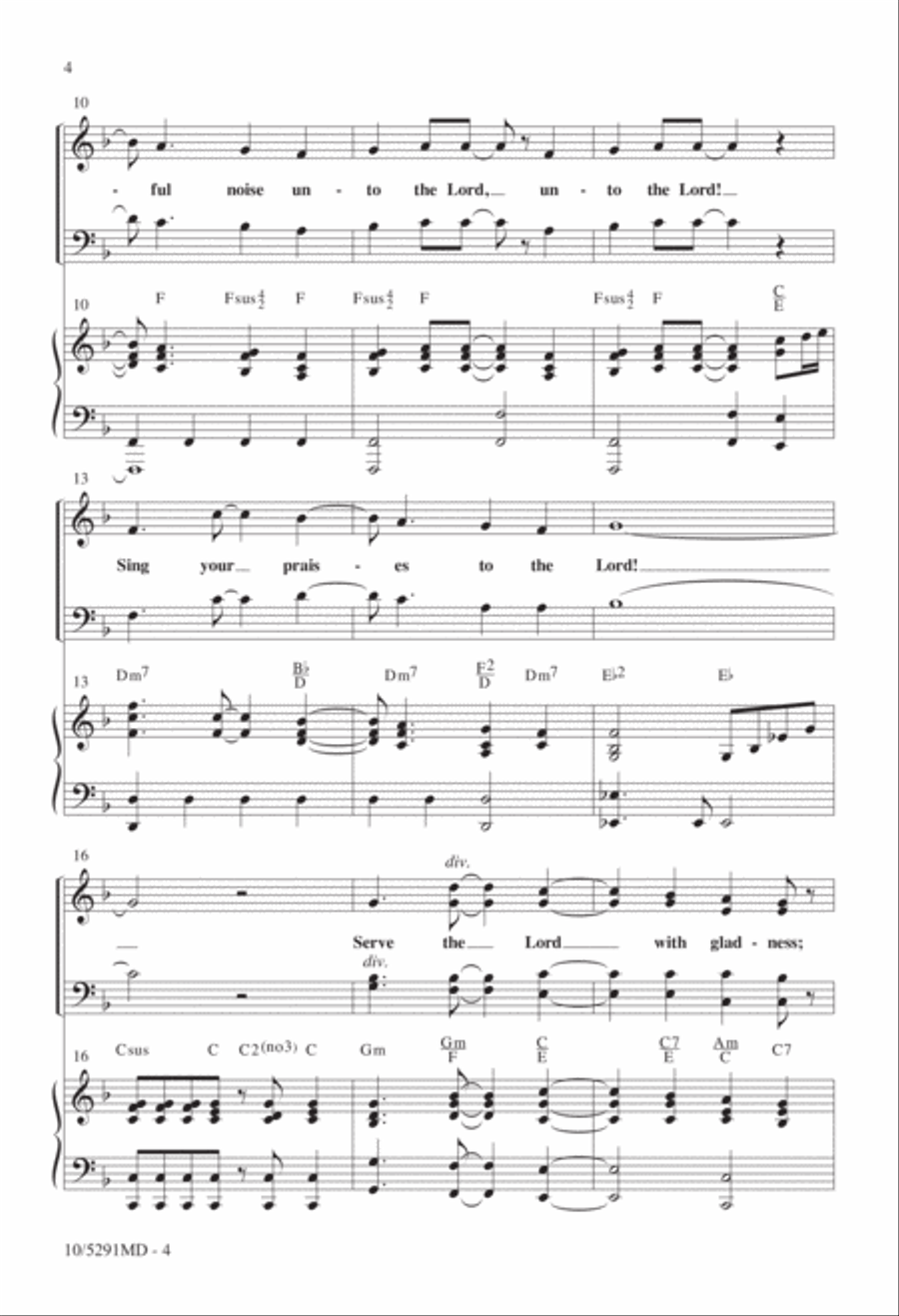 Come Before Him with Singing 4-Part scores gallery preview page 3