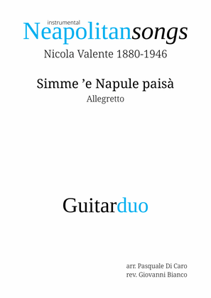 Book cover for Simme ’e Napule paisà