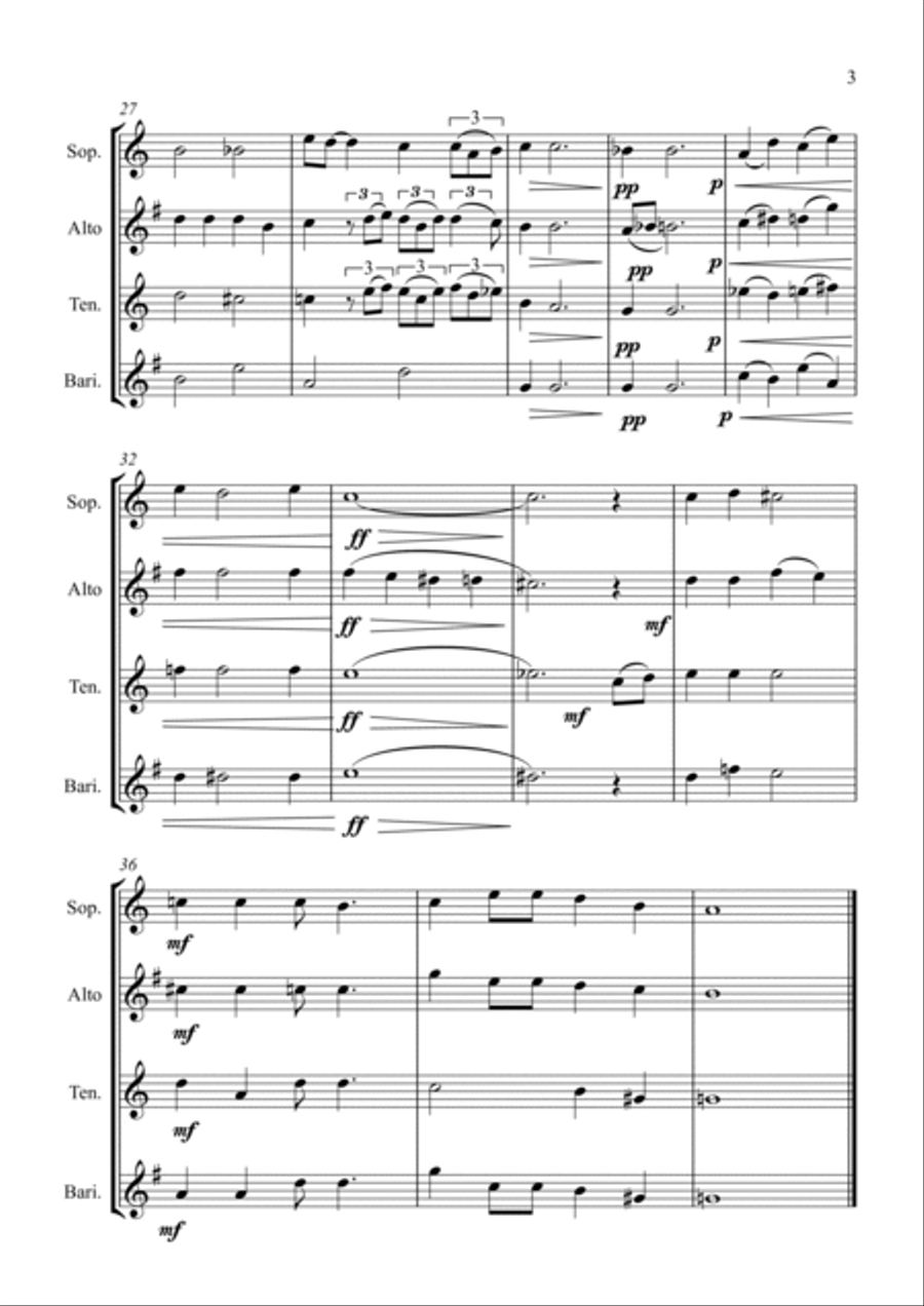 Georgia On My Mind Georgia On My Mind Woodwind Quartet scores gallery preview page 3