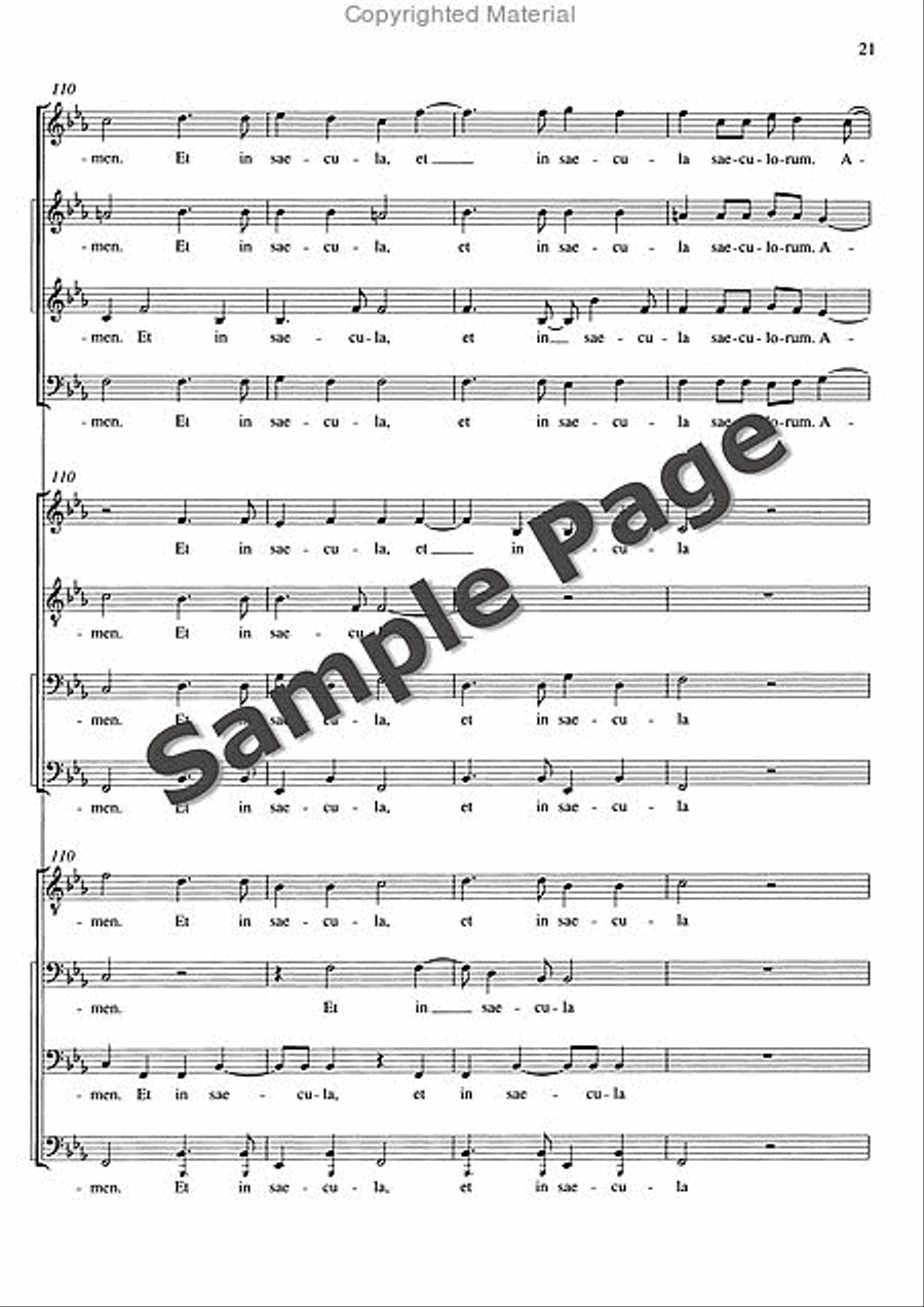 Magnificat Magnificat Mixed Choir scores gallery preview page 22