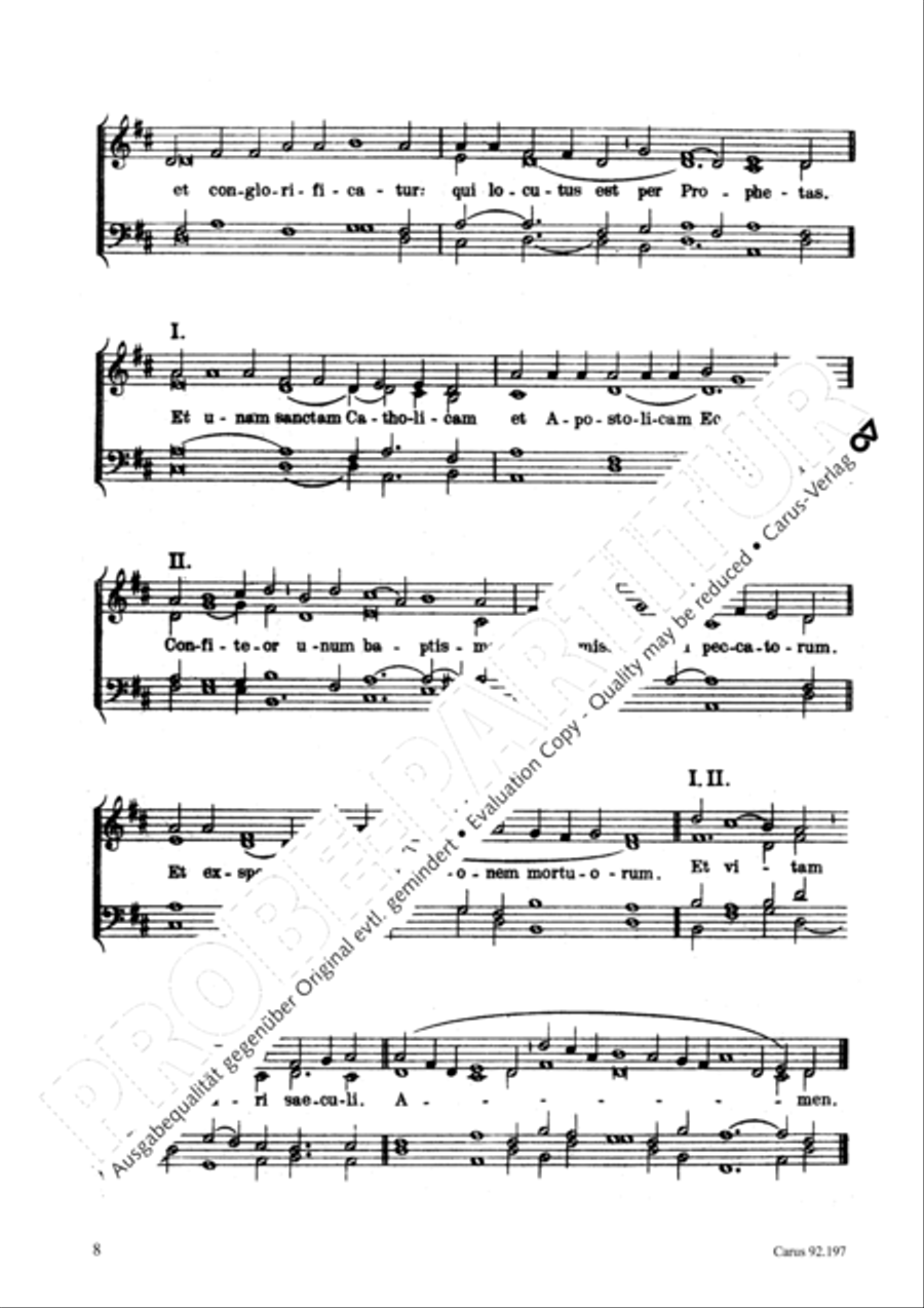 Messe zur Ehren der hl. Cacilia TTBB scores gallery preview page 9