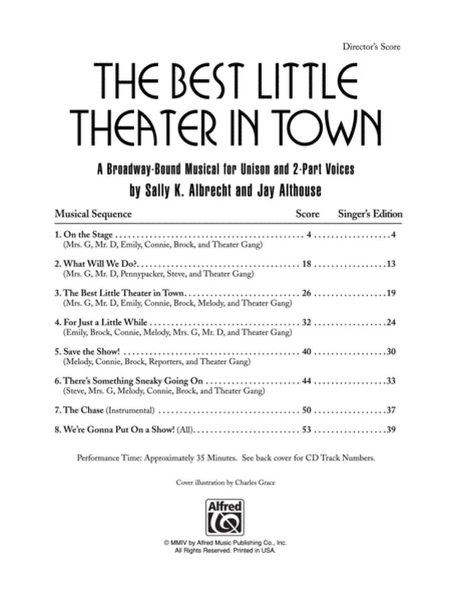 The Best Little Theater in Town - Preview CD (CD only) image number null