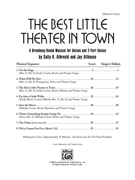The Best Little Theater in Town - Preview CD (CD only) image number null