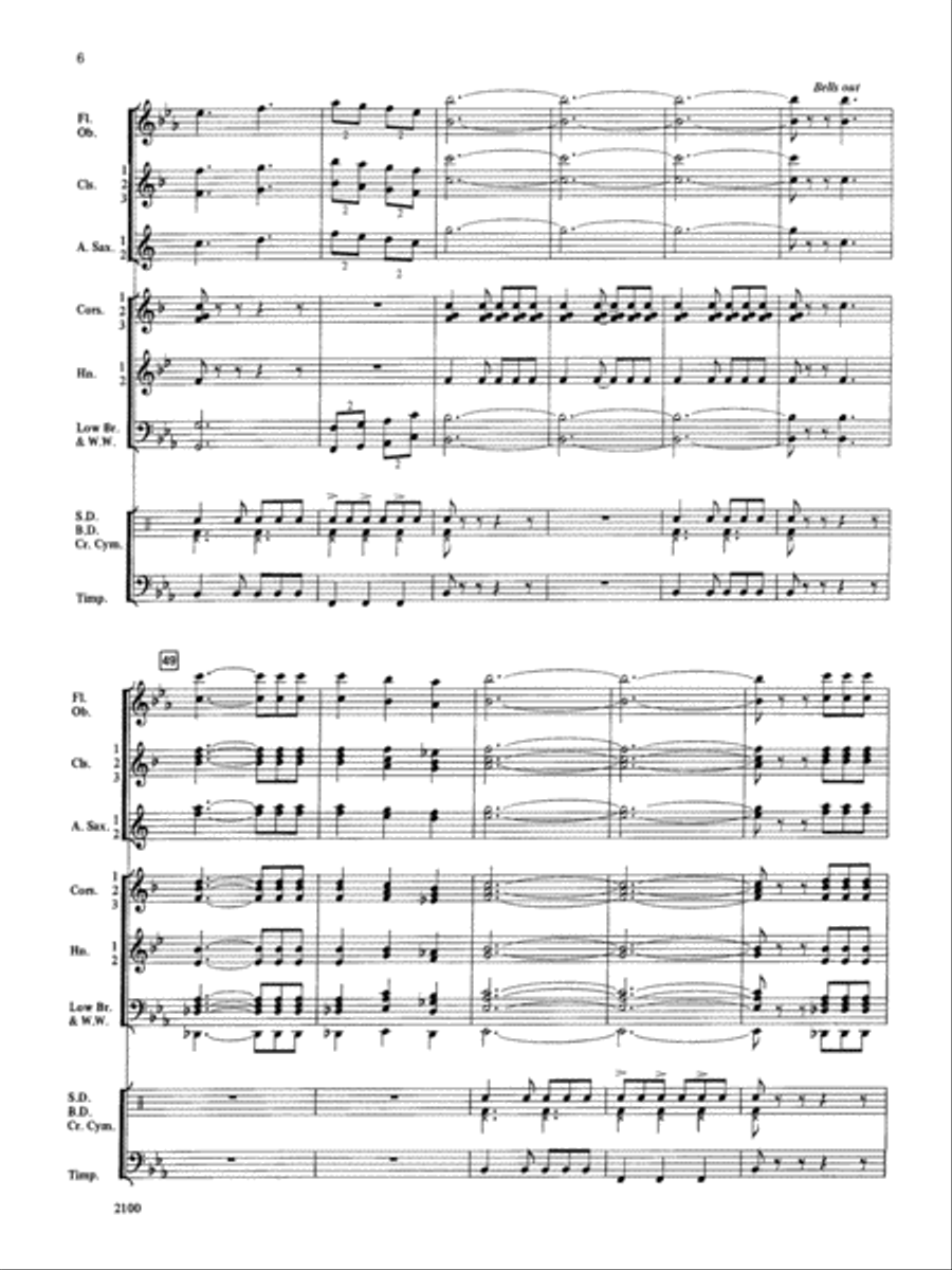 Northwest Suite: Score Northwest Suite: Score Concert Band scores gallery preview page 6