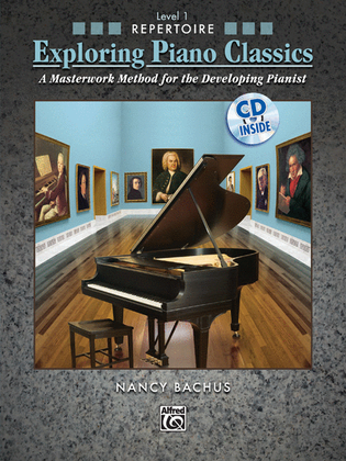 Book cover for Exploring Piano Classics Repertoire, Book 1