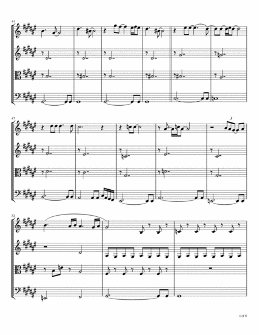 Sail On String Quartet scores gallery preview page 5