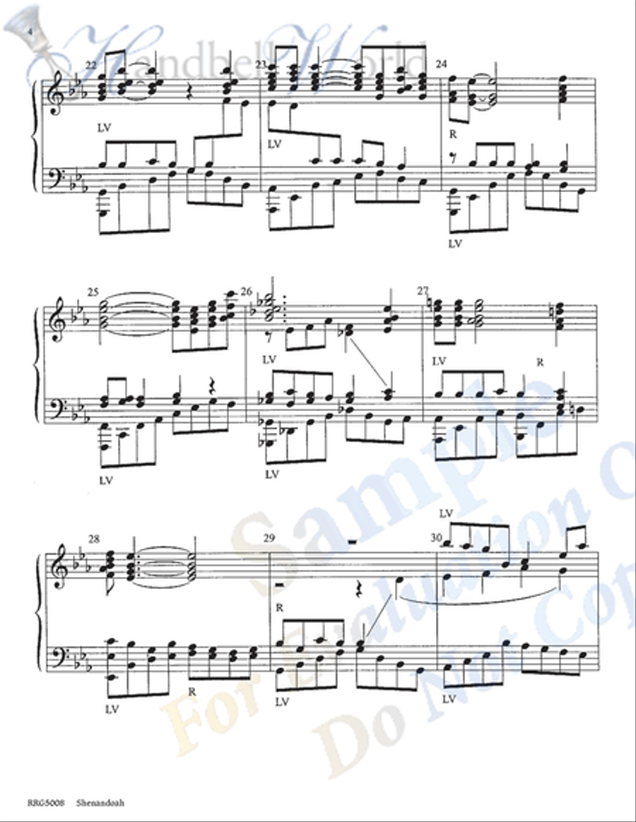Shenandoah Handbell Choir scores gallery preview page 3