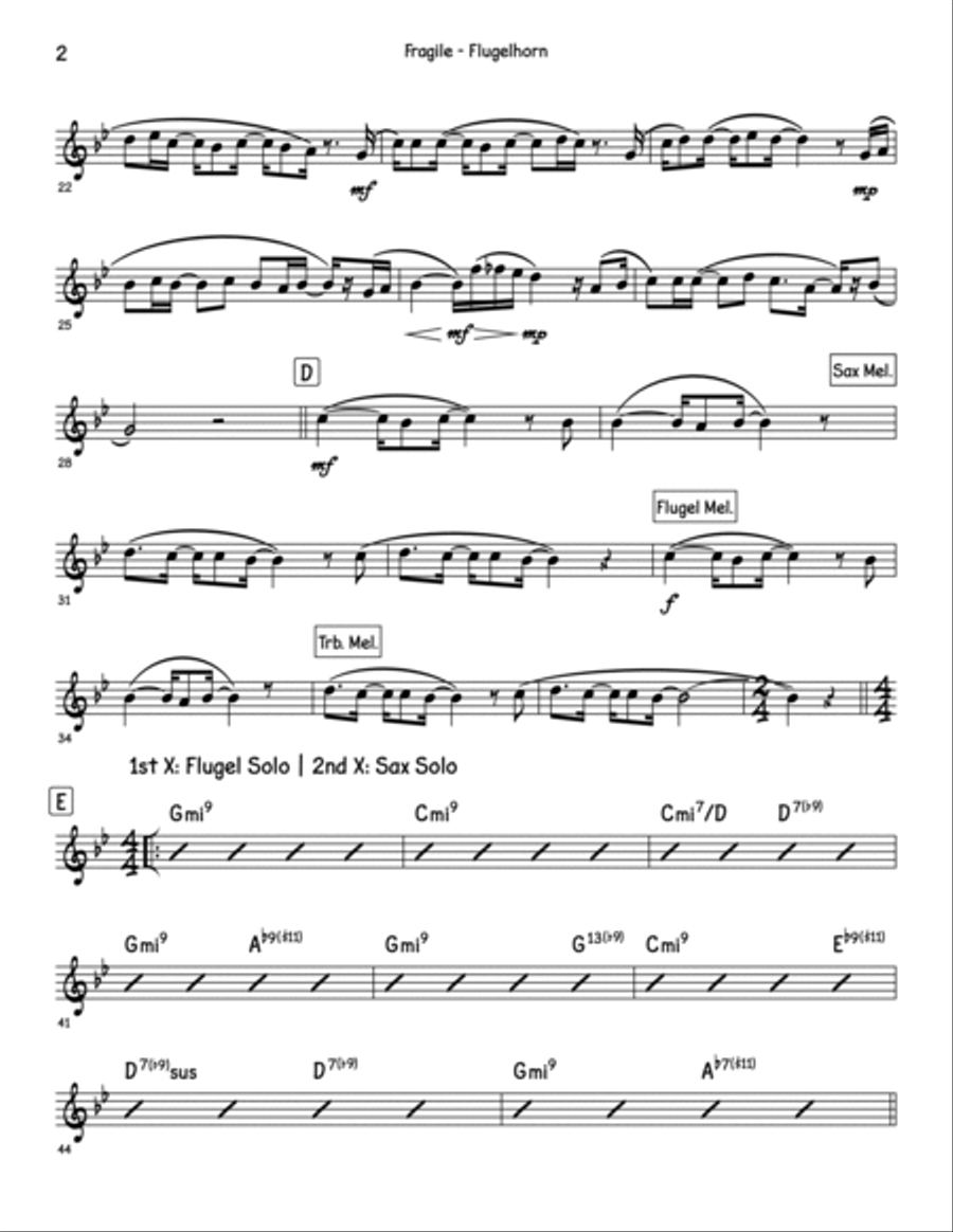 Fragile Small Ensemble scores gallery preview page 3