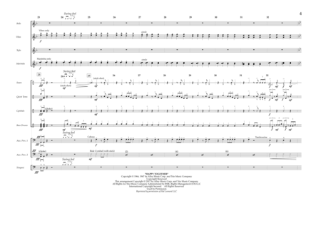 I Can See for Miles/Happy Together - Percussion Score