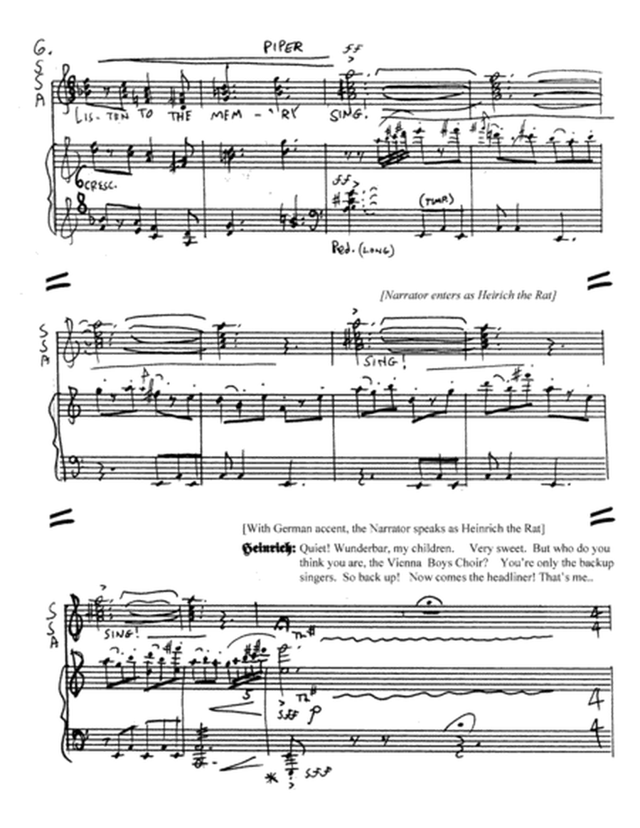 A Rat's Tale (PianoVocal Score)