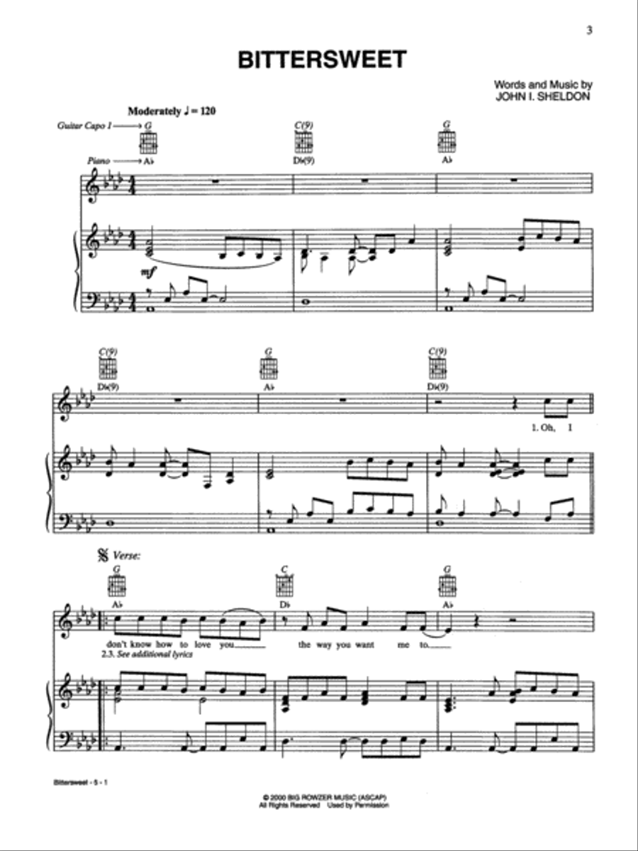 The Best of James Taylor Piano, Vocal, Guitar scores gallery preview page 3