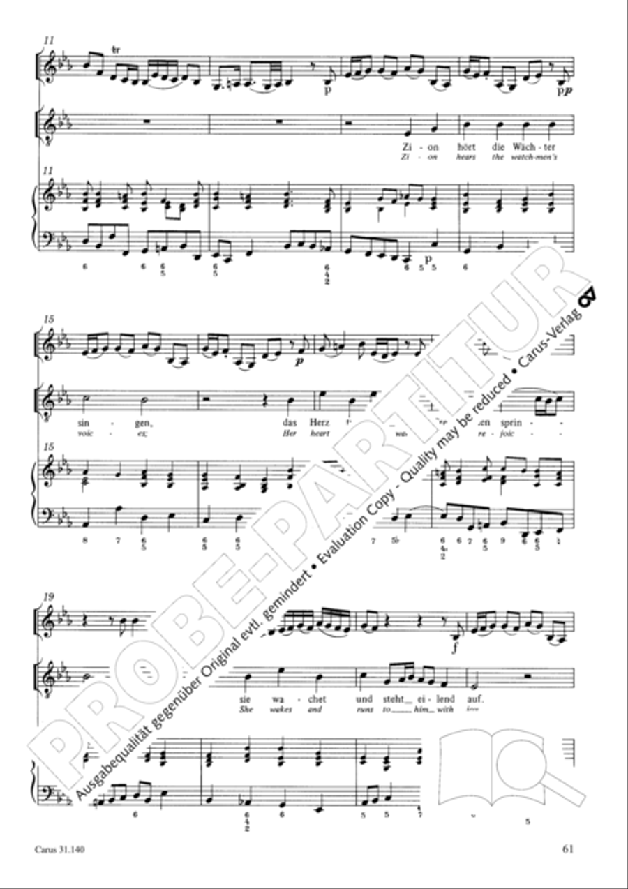Wake, o wake and hear the voices STB scores gallery preview page 62
