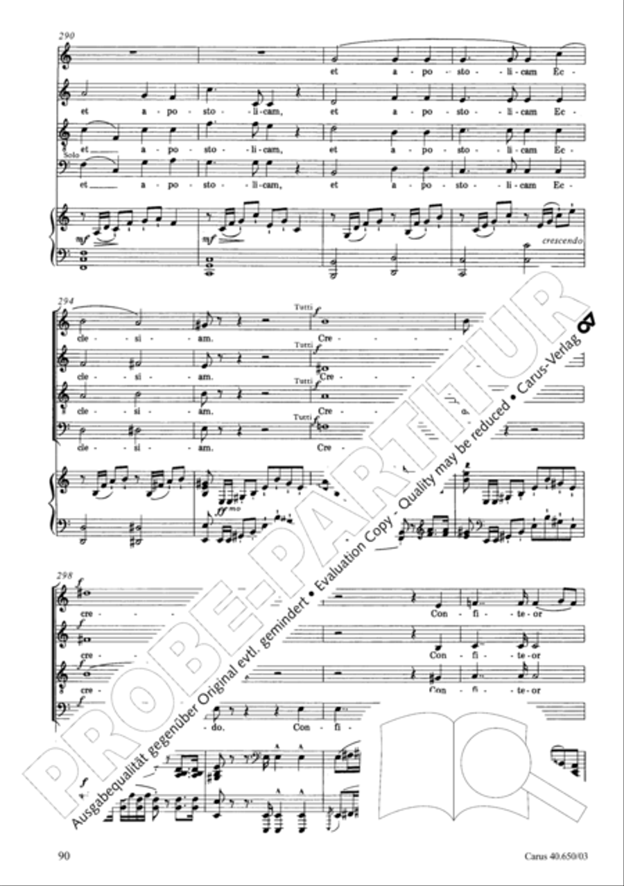 Petite Messe solennelle 4-Part scores gallery preview page 93