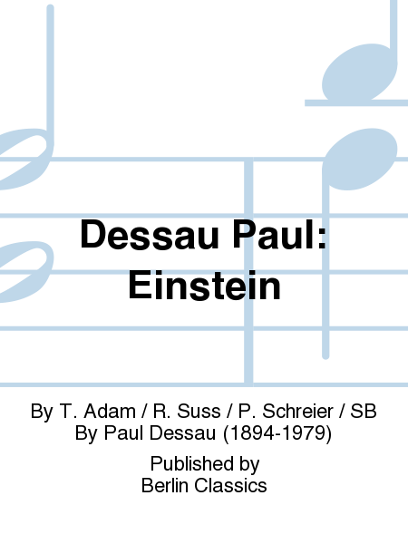 Dessau Paul: Einstein