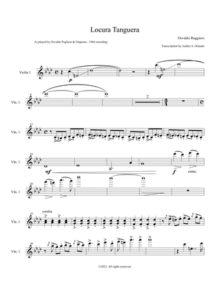 Locura Tanguera (Tango) transcription for orquesta típica