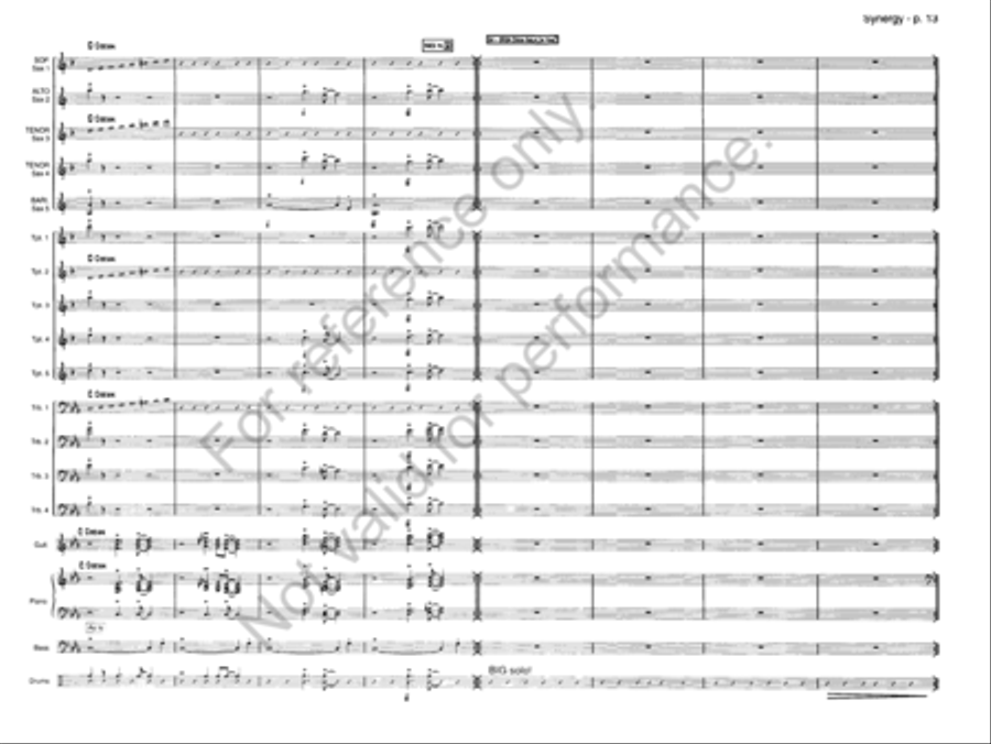 Synergy Jazz Ensemble scores gallery preview page 12