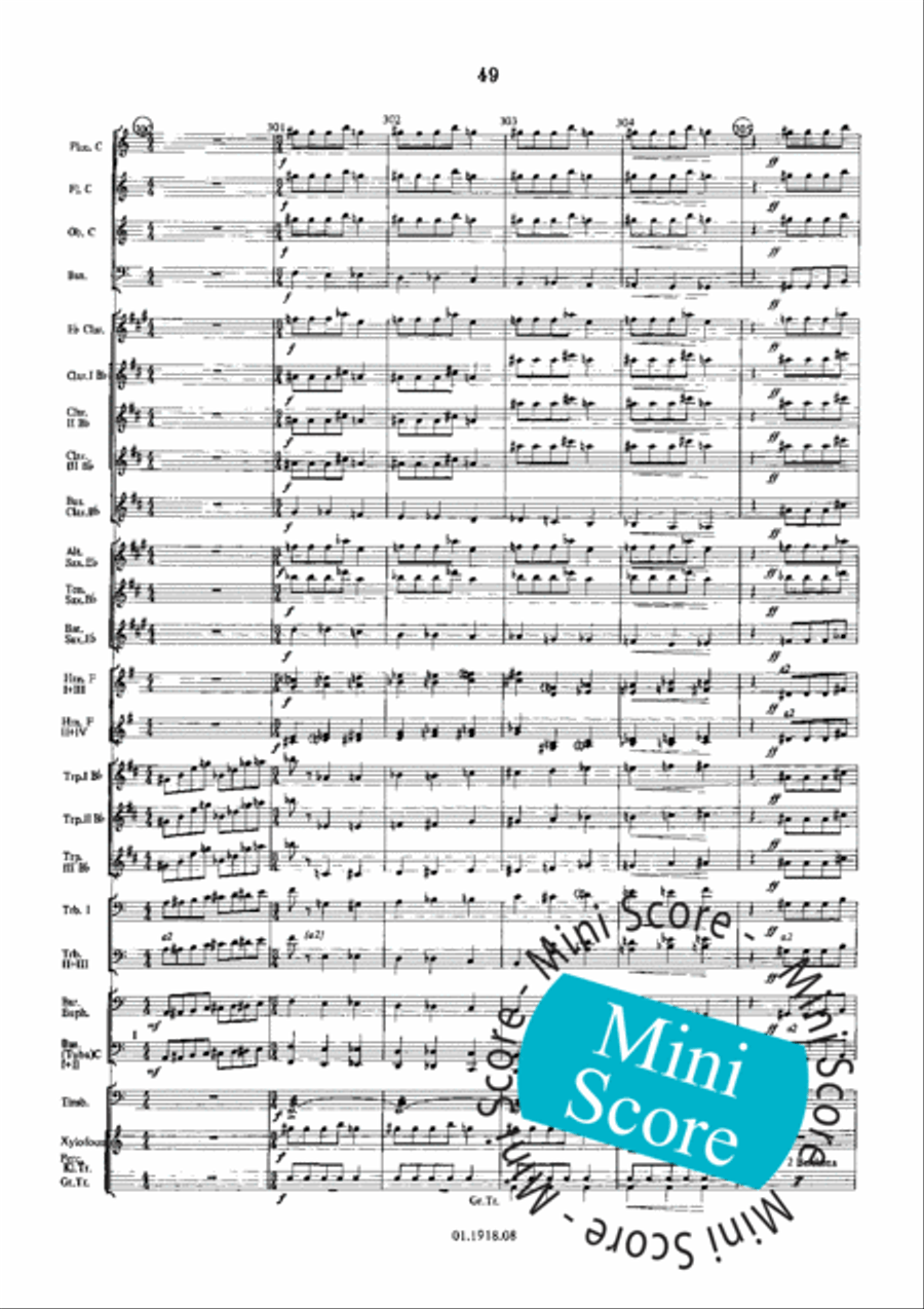 Overture for an Imaginary Play Concert Band scores gallery preview page 53