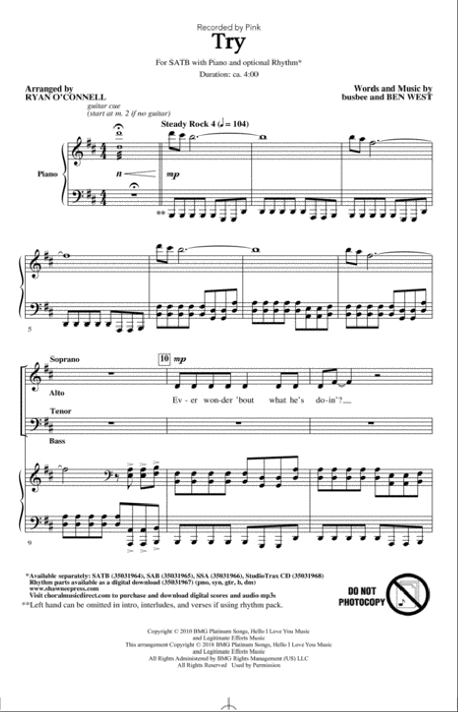 Try 4-Part scores gallery preview page 1