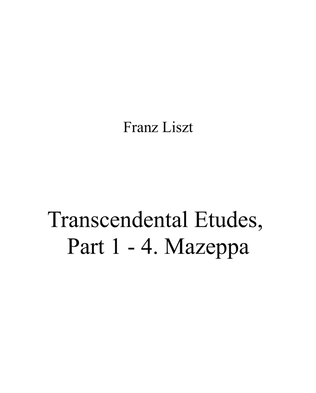 Franz Liszt - Transcendental Etudes, Part 1 - 4 Mazeppa
