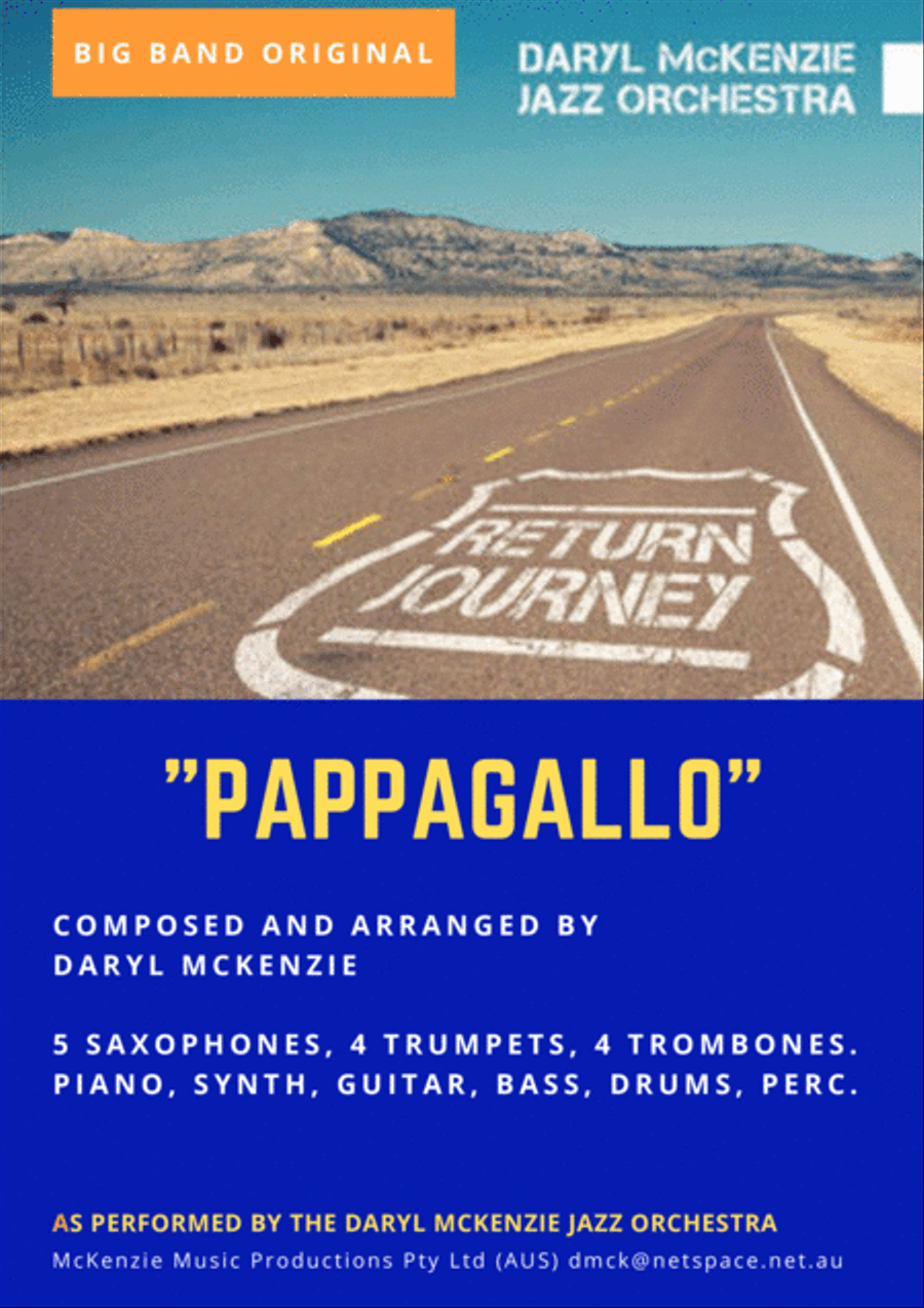 Pappagallo Big Band original by Daryl McKenzie Jazz Ensemble scores gallery preview page 1