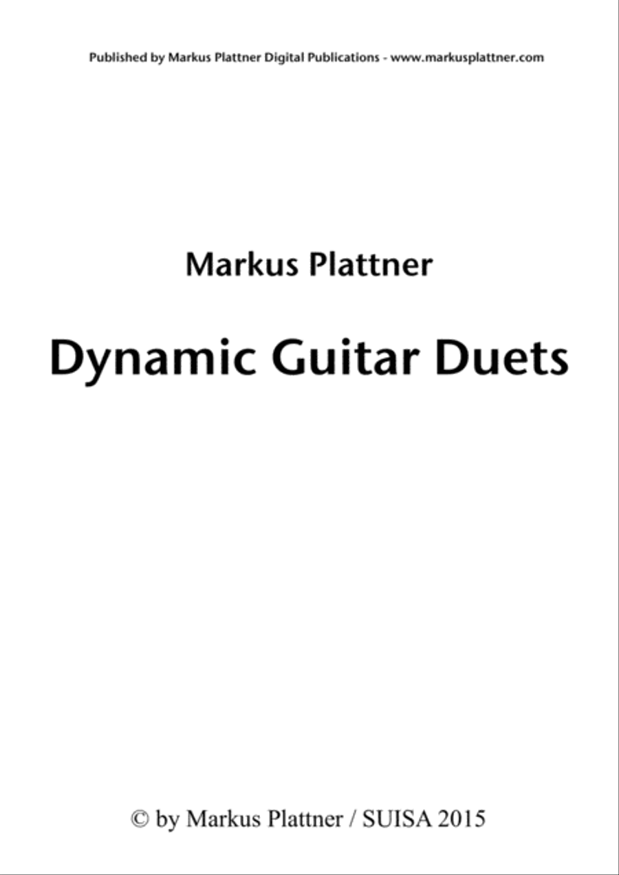 Dynamic Duets for 2 (fingerstyle) Guitars Fingerpicking Guitar scores gallery preview page 3