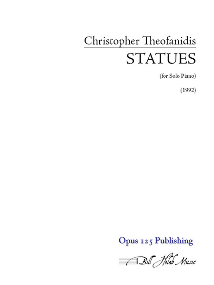 Statues Piano Solo scores gallery preview page 1