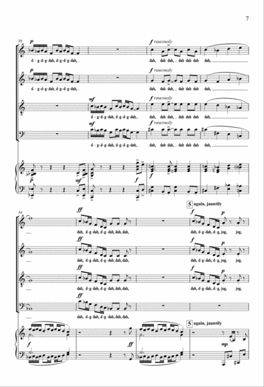 A Hoopla from The Settling Years (Downloadable Choral Score)