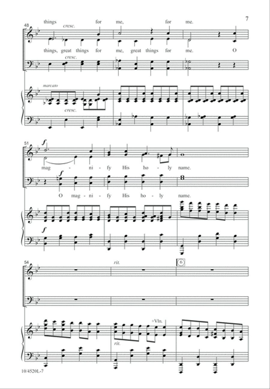 Song of Mary 4-Part scores gallery preview page 8