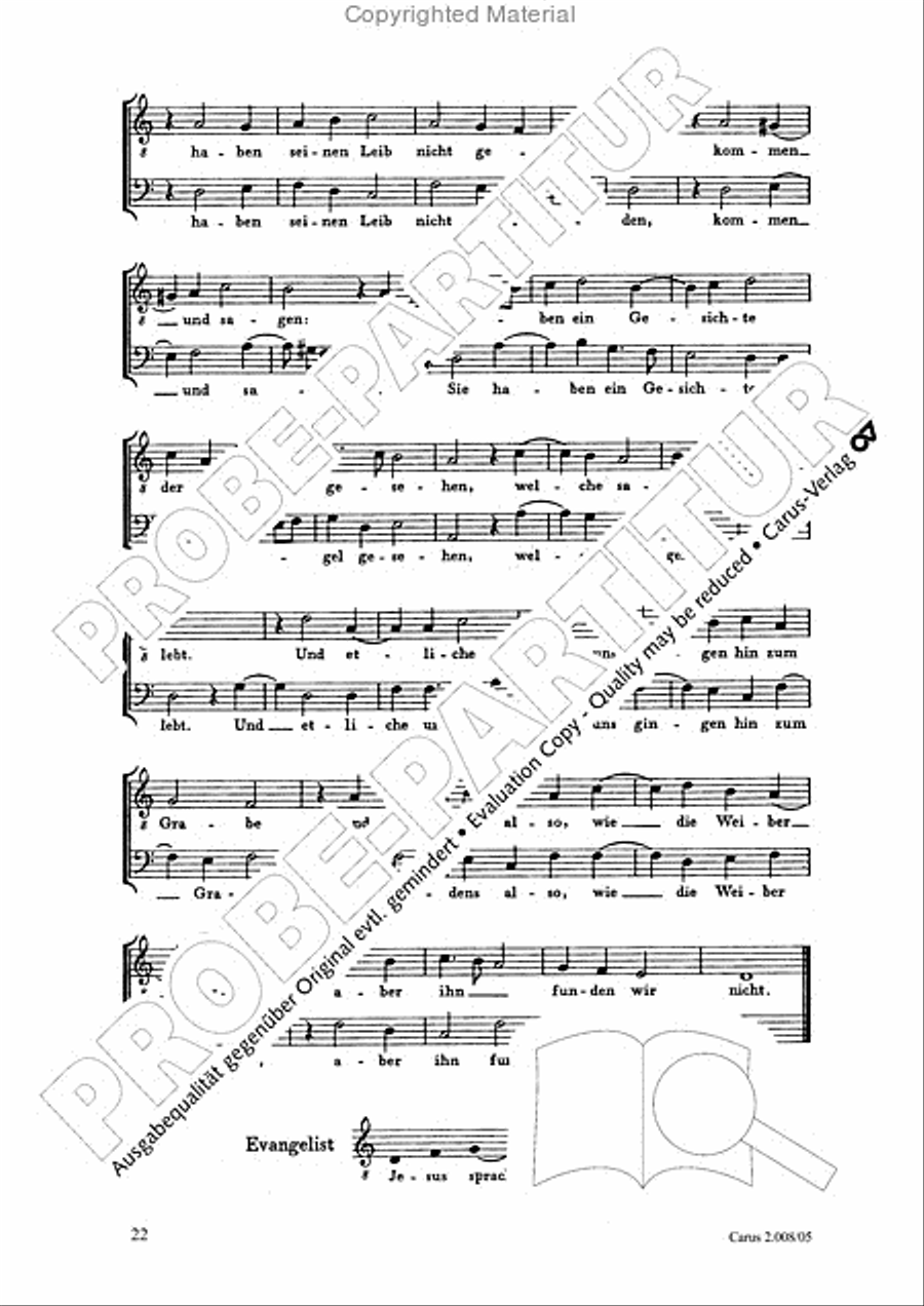 Auferstehungs-Historie SSAATB scores gallery preview page 23