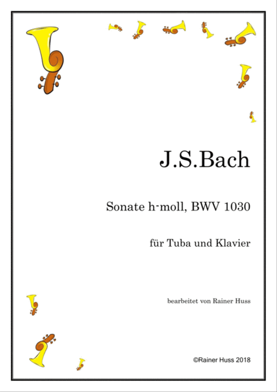 J.S.Bach Sonata in b, BWV 1030 Small Ensemble scores gallery preview page 1
