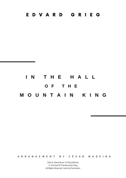 In The Hall Of The Mountain King - Trombone Duet (Full Score and Parts) image number null